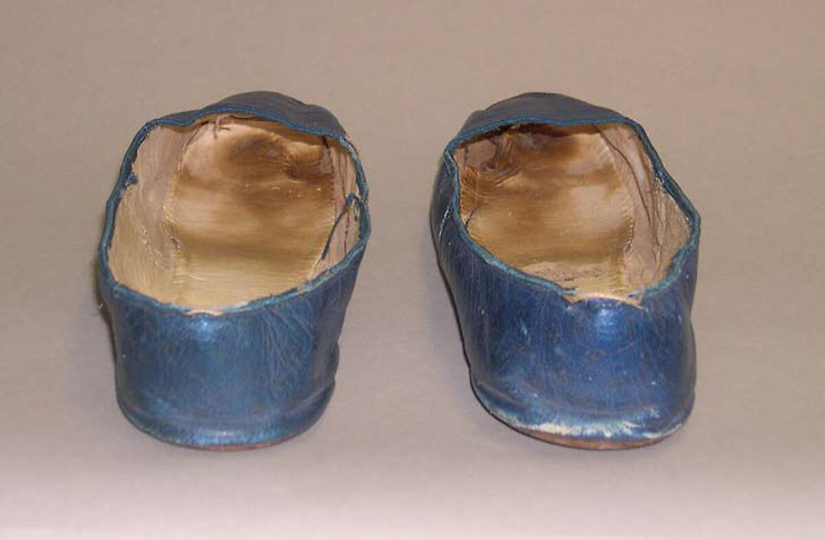 Slippers, leather, French