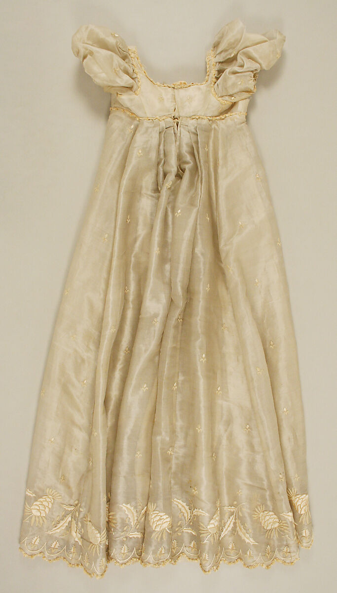 Dress, silk, piña, French