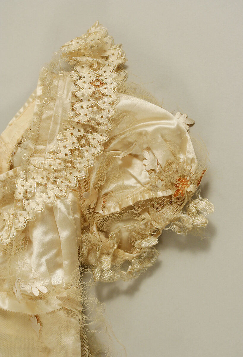 Evening dress, silk, French