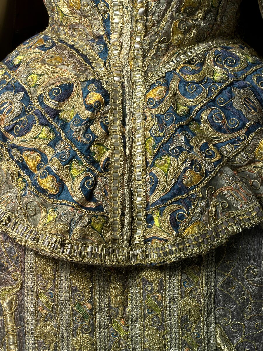 Ensemble, silk, linen, Spanish