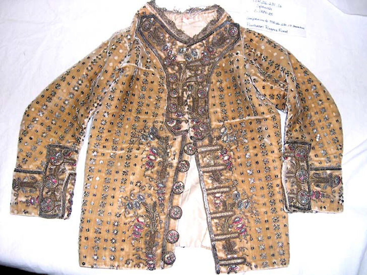 Coat, silk, metal, Spanish