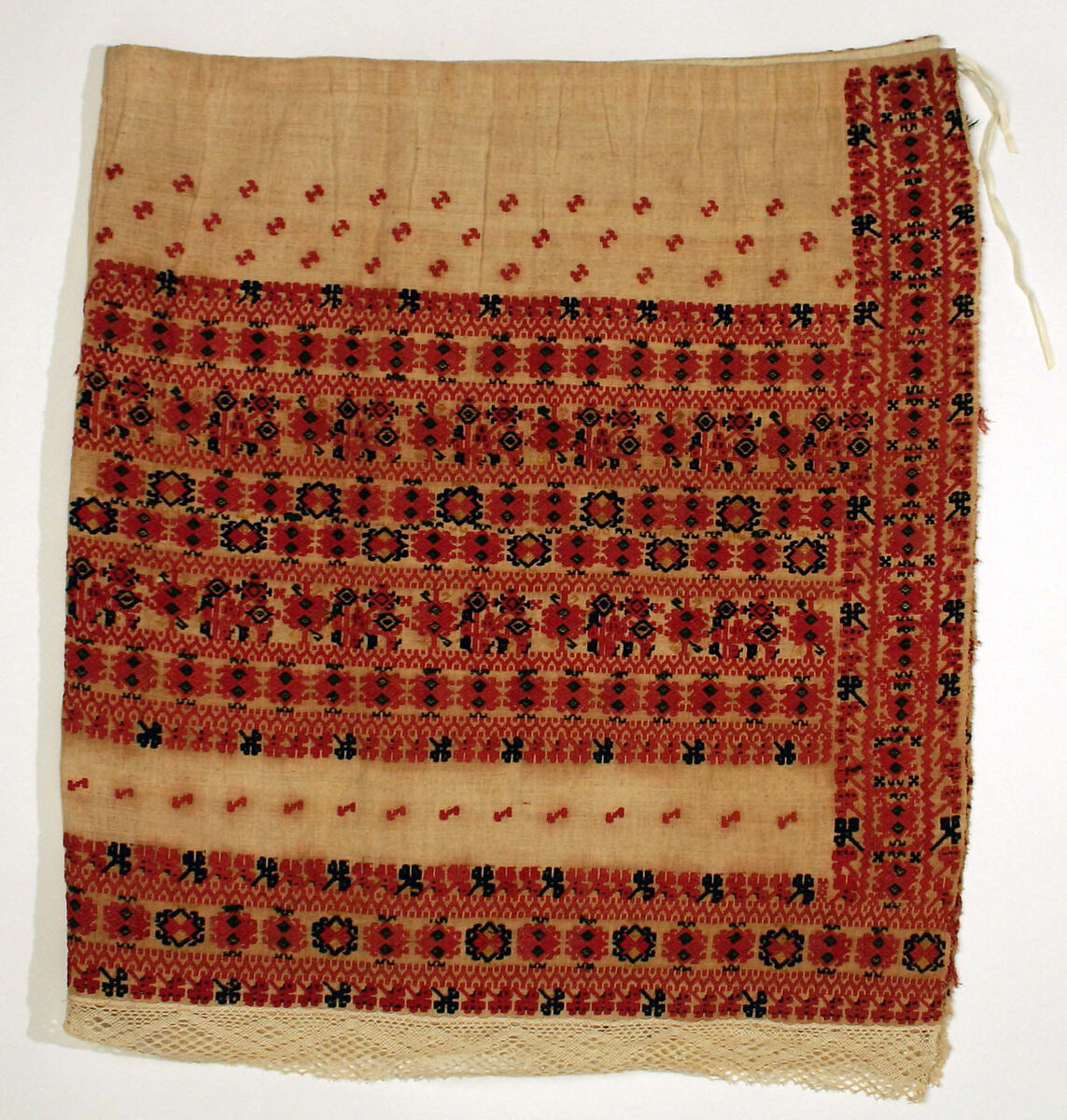 Ensemble, linen, European, Eastern