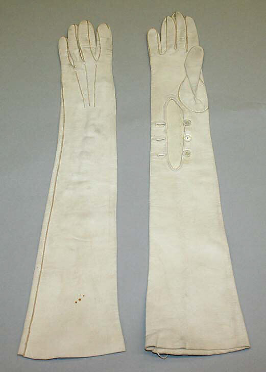 Gloves, leather, French 