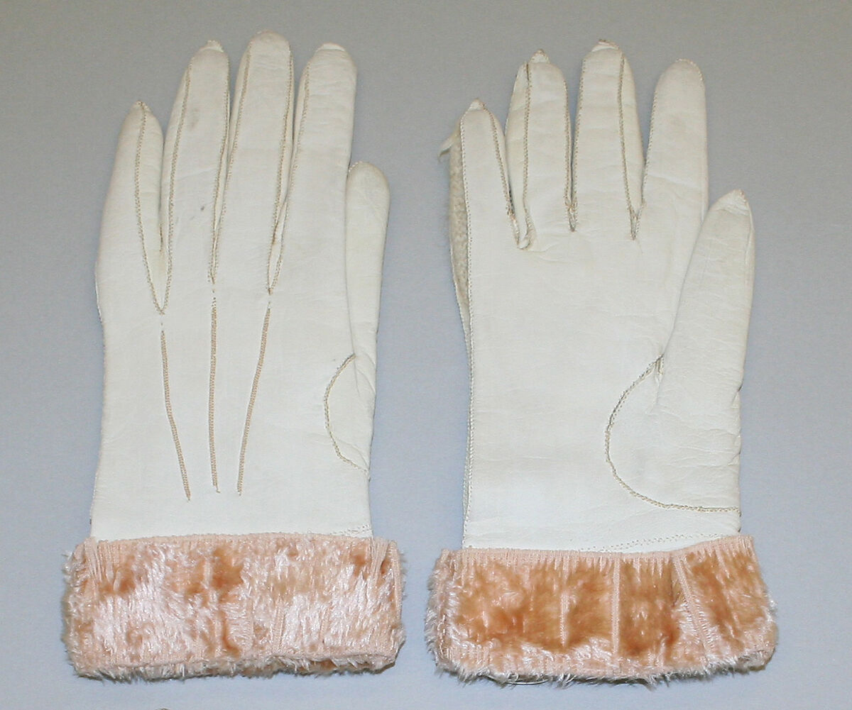 Gloves, leather, wool, American or European 