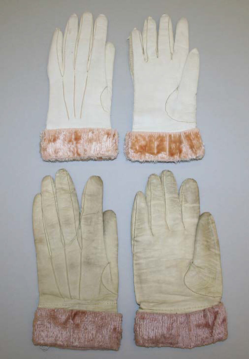 Gloves, leather, wool, American or European