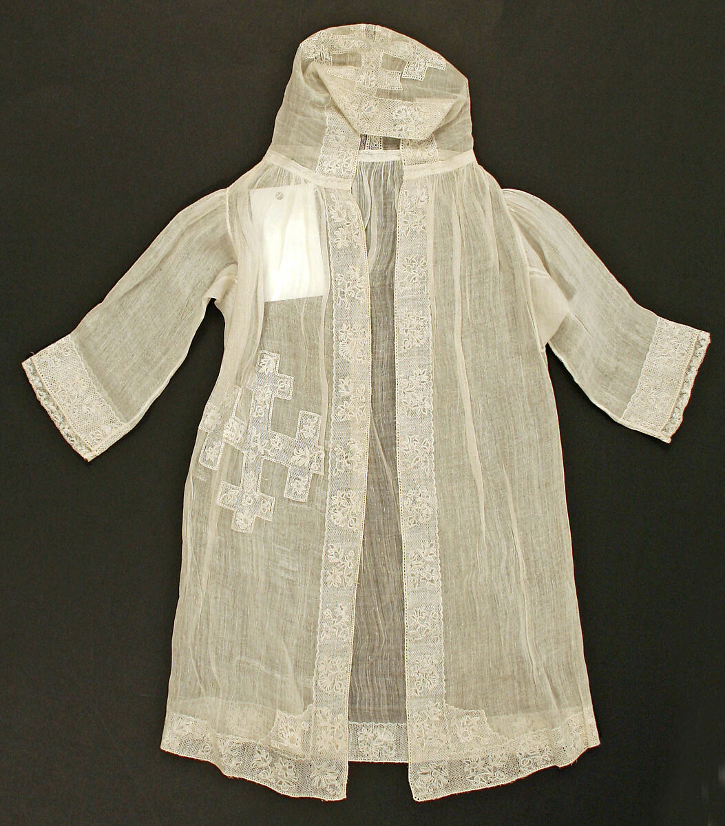 Christening dress, cotton, German 