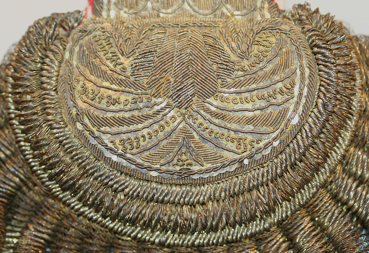 Epaulets, metallic thread, wool, Italian