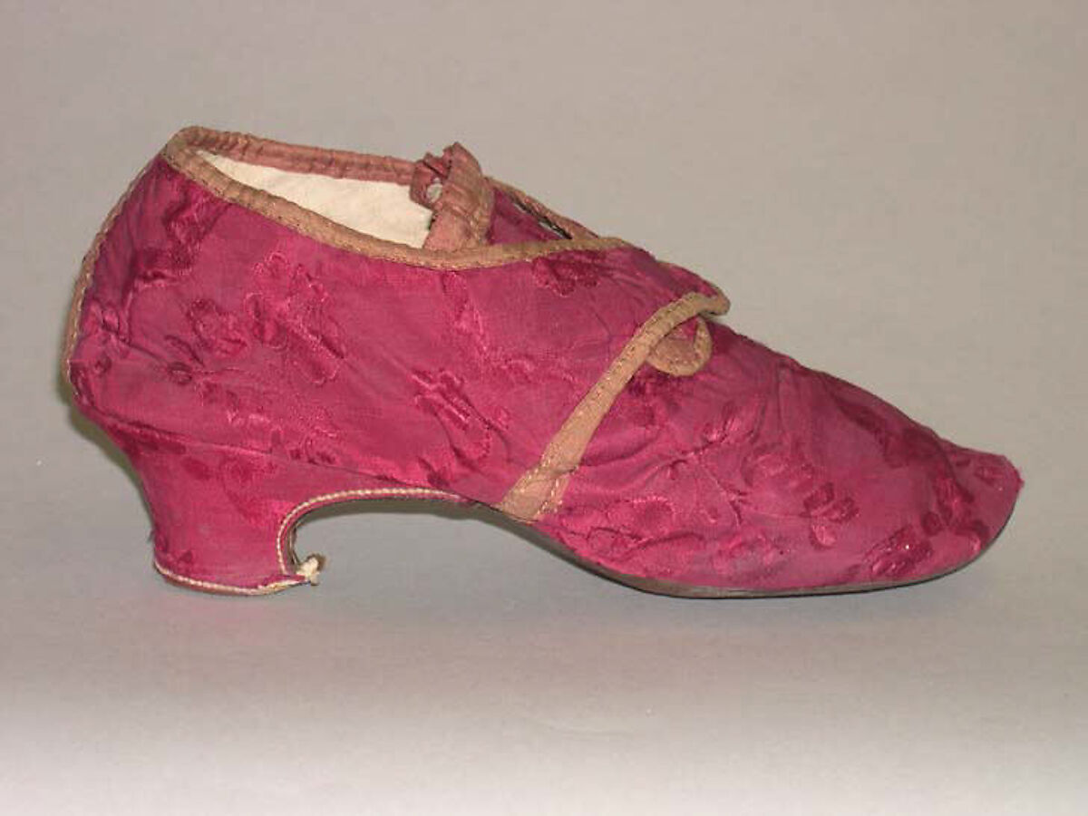 Shoes, silk, leather, Italian 