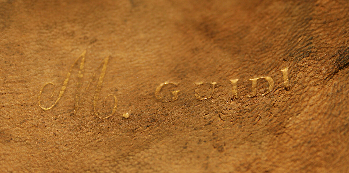 Uniform hat, leather, Italian