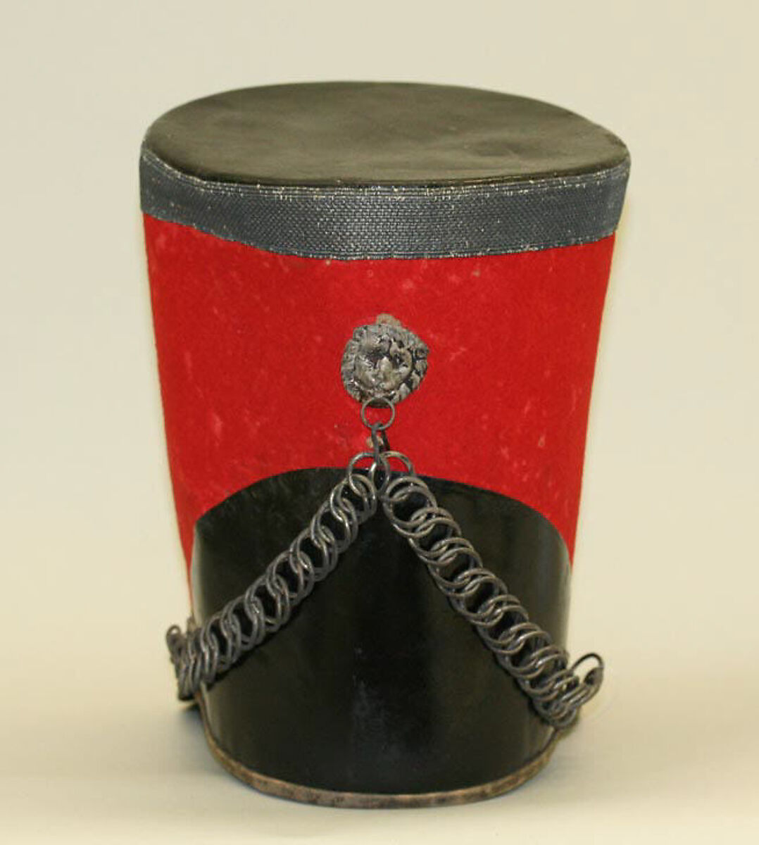 Military hat, wool, leather, Italian