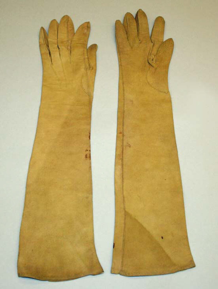 Gloves, leather, Italian 