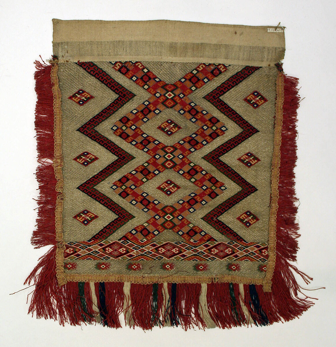 Apron, linen, wool, Romanian 