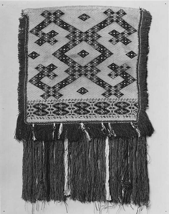 Apron, linen, wool, Romanian