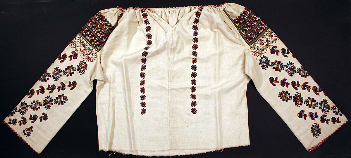 Blouse, cotton, Romanian 