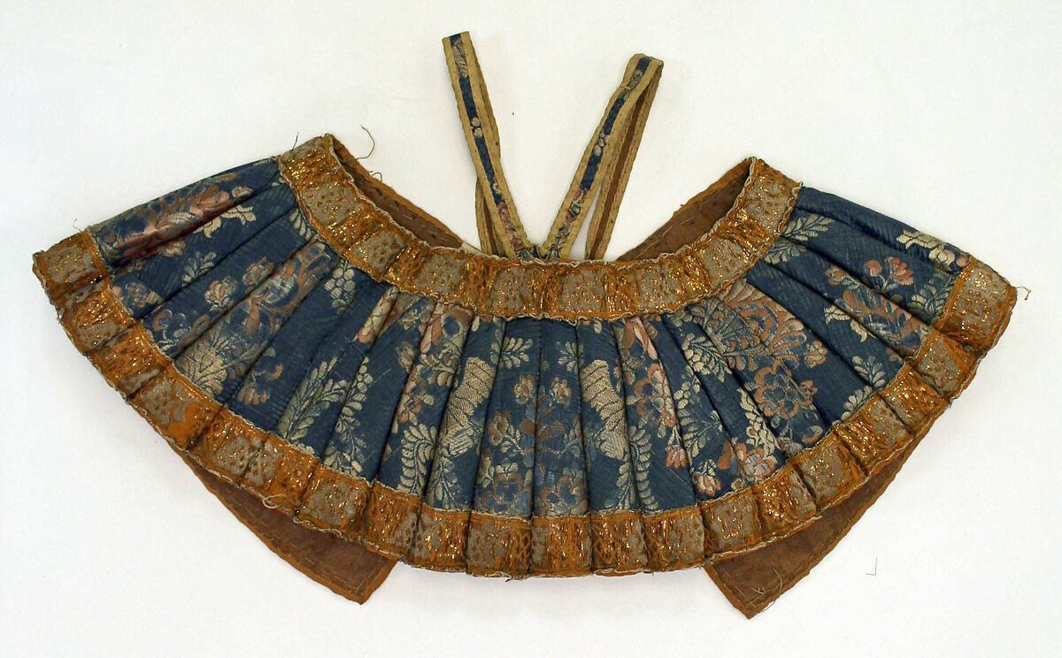 Textile, silk, metallic thread, Russian