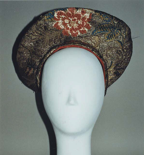 Court ensemble, silk, metal thread, Russian