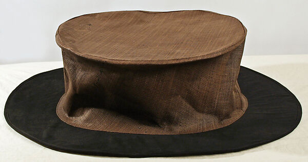 Hat, Yohji Yamamoto (Japanese, born Tokyo, 1943), plant, synthetic, wool, Japanese 