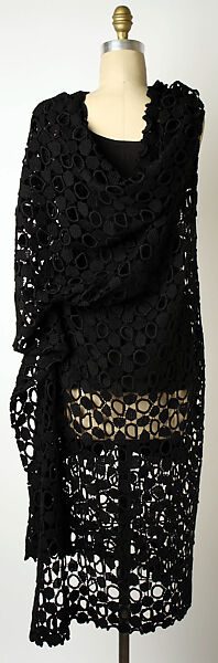 Dress, Yohji Yamamoto (Japanese, born Tokyo, 1943), a) cotton; b) cotton; c)cotton/synthetic blend, Japanese