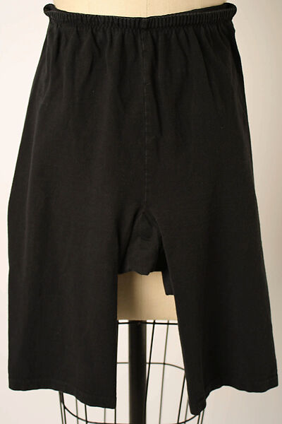 Dress, Yohji Yamamoto (Japanese, born Tokyo, 1943), a) cotton; b) cotton; c)cotton/synthetic blend, Japanese