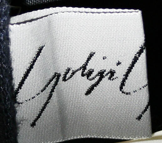 Ensemble, Yohji Yamamoto (Japanese, born Tokyo, 1943), a) synthetic; b) cotton/synthetic blend, Japanese