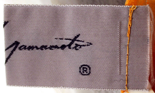 Dress, Yohji Yamamoto (Japanese, born Tokyo, 1943), a,b) silk, Japanese