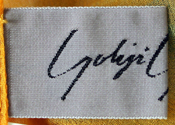 Dress, Yohji Yamamoto (Japanese, born Tokyo, 1943), a,b) silk, Japanese