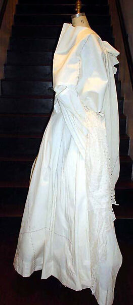Wedding dress, Yohji Yamamoto (Japanese, born Tokyo, 1943), a) cotton, nylon, silk; b) cotton, nylon, Japanese