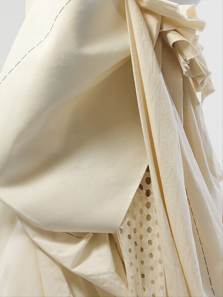 Wedding dress, Yohji Yamamoto (Japanese, born Tokyo, 1943), a) cotton, nylon, silk; b) cotton, nylon, Japanese