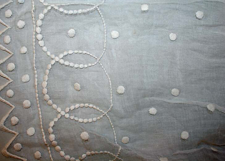 Fichu, cotton, probably European