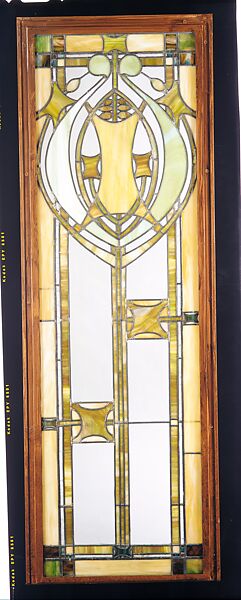 Window from the J. C. Cross House, Minneapolis, Minnesota, Designed by George Grant Elmslie (American, Aberdeenshire 1871–1952 Chicago, Illinois), Glass, American