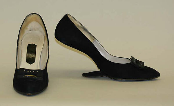 Shoes, leather, silk, rhinestone, American 