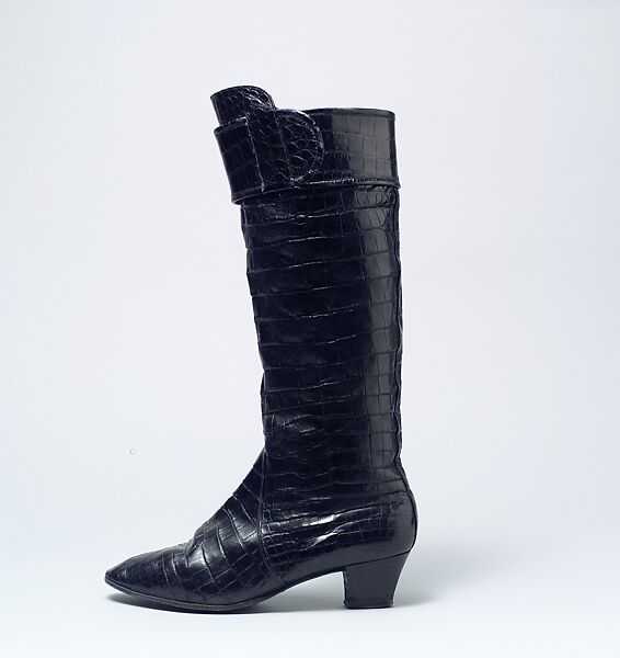 Boots, House of Dior (French, founded 1946), a, b) leather, French 