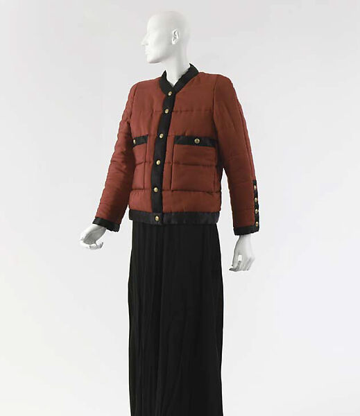 Jacket, House of Chanel (French, founded 1910), silk, metal, French 