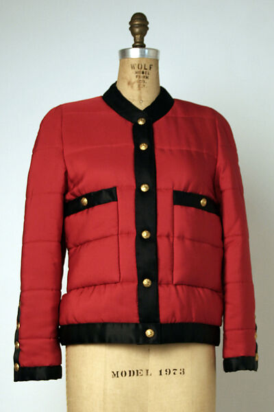 Jacket, House of Chanel (French, founded 1910), silk, metal, French