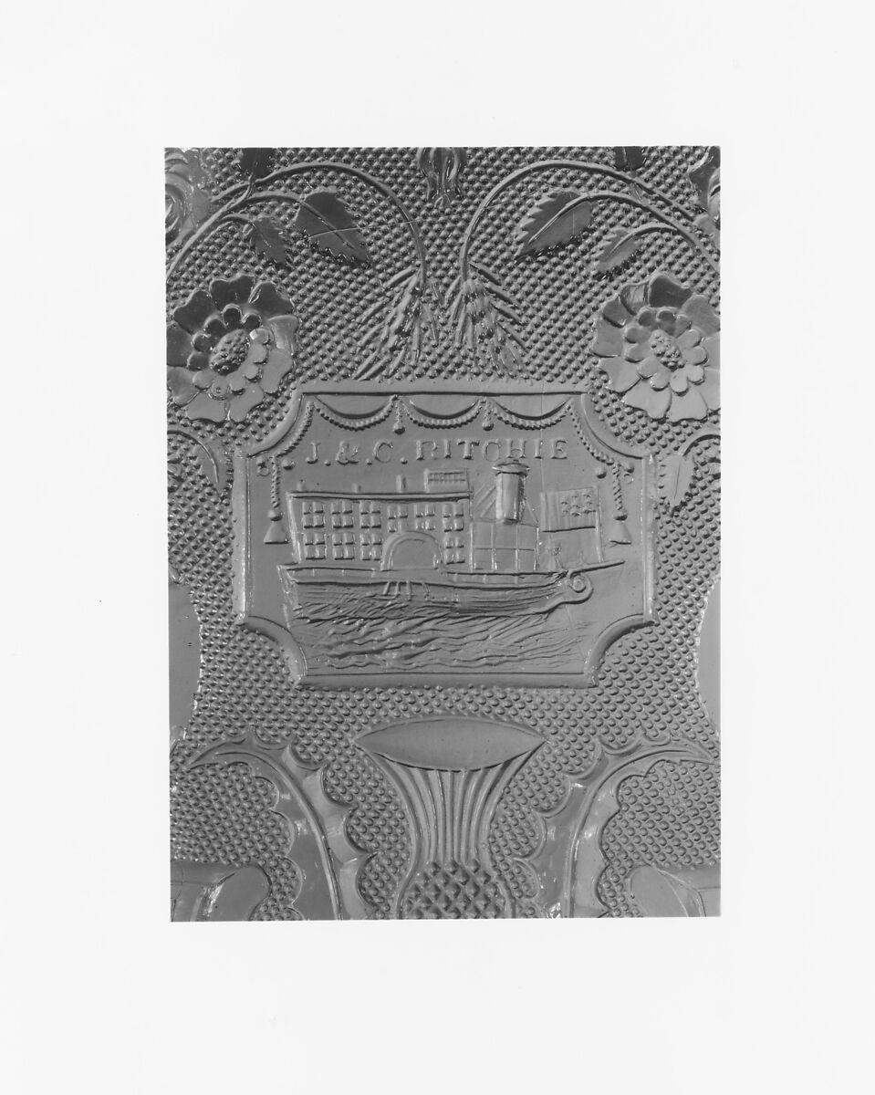 Windowpane, Manufactured by Wheeling Flint Glass Works (1829–ca. 1839), Pressed glass, American