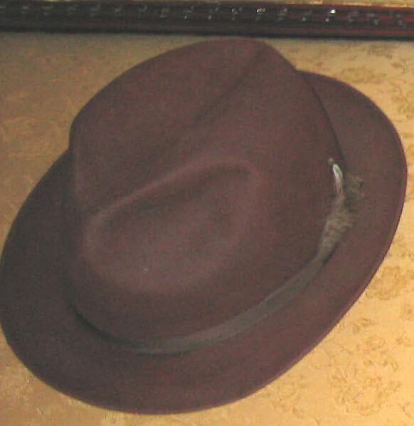 Ensemble, (g, h) Hat by James Lock &amp; Co. Ltd (British, founded 1676), a) wool, silk; b-d) wool; e) cotton; f-h) wool; i,j) leather, British
