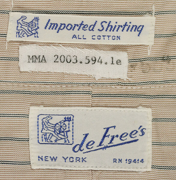 Ensemble, (g, h) Hat by James Lock &amp; Co. Ltd (British, founded 1676), a) wool, silk; b-d) wool; e) cotton; f-h) wool; i,j) leather, British