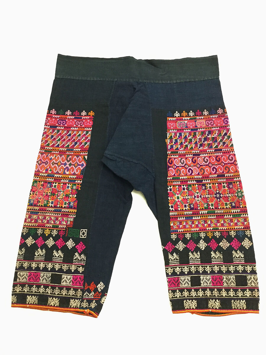 Festival costume, cotton, glass, Thailand (Lu Mien Yao)