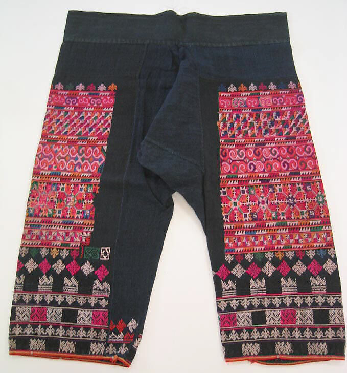 Festival costume, cotton, glass, Thailand (Lu Mien Yao)