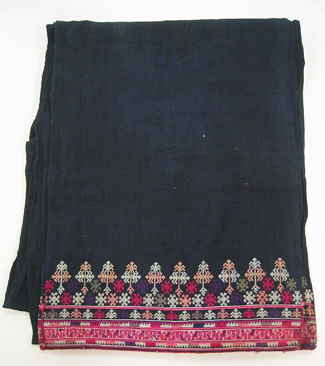 Festival costume, cotton, glass, Thailand (Lu Mien Yao)