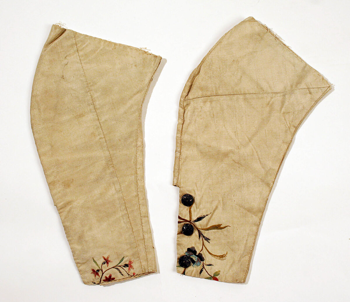 Caraco, silk, metallic thread, French