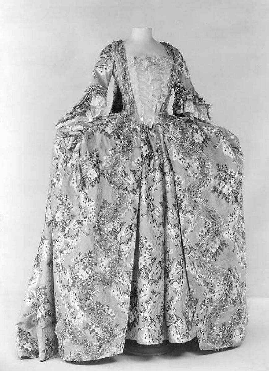 Robe à la française, silk, French
