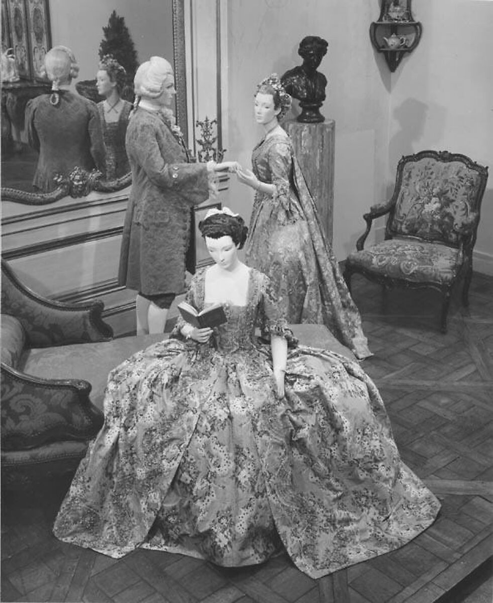 Robe à la française, silk, French