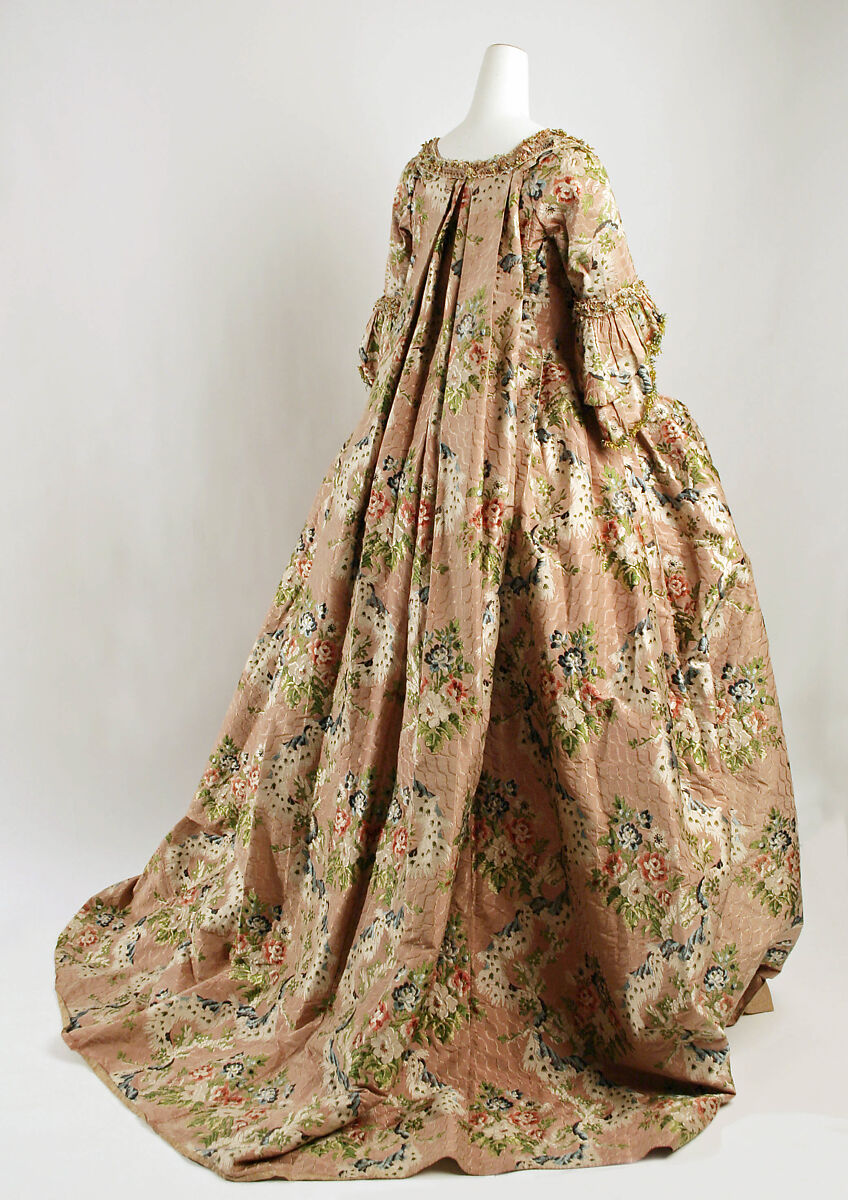 Robe à la française, silk, French