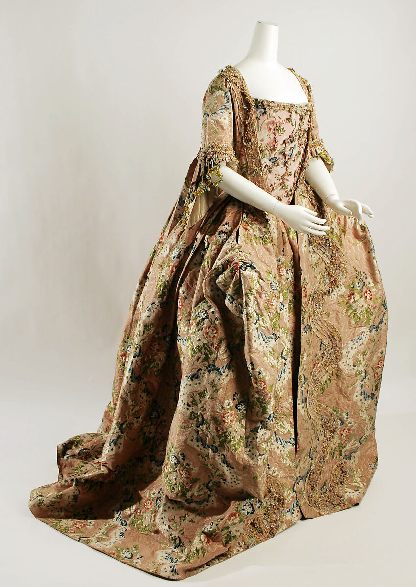 Robe à la française, silk, French 