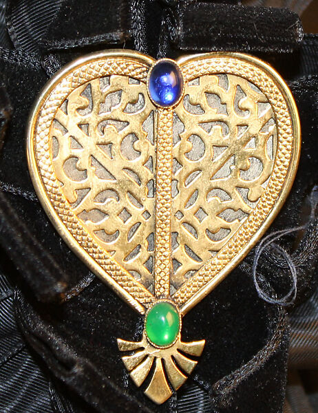 Wedding ensemble, Yves Saint Laurent (French, founded 1961), (a) silk, nylon, metallic thread, metal, glass; (b) silk, nylon; (c) silk, nylon, metallic thread; (d) silk, nylon, metal; (e, f) silk, nylon, metallic thread, leather, glass; (g, h) silk, nylon, metal, glass; (i) glass; (j) metal, feathers; (k) silk, nylon, metallic thread, metal, glass; (l) metal, glass; (m) silk, nylon, metal; (n,o) metal, glass, French