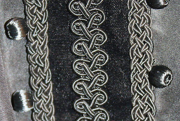 Wedding ensemble, Yves Saint Laurent (French, founded 1961), (a) silk, nylon, metallic thread, metal, glass; (b) silk, nylon; (c) silk, nylon, metallic thread; (d) silk, nylon, metal; (e, f) silk, nylon, metallic thread, leather, glass; (g, h) silk, nylon, metal, glass; (i) glass; (j) metal, feathers; (k) silk, nylon, metallic thread, metal, glass; (l) metal, glass; (m) silk, nylon, metal; (n,o) metal, glass, French