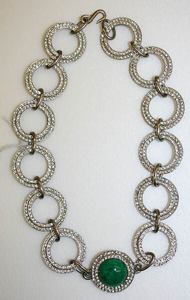 Jewelry set, Yves Saint Laurent (French, founded 1961), metal, plastic, glass, French