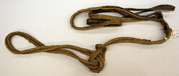 Ensemble, (a) Levi-Strauss and Company (American, founded ca. 1853), cotton, leather, jute, American