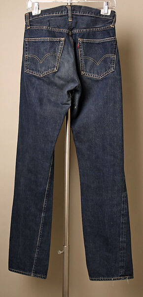 Ensemble, (a) Levi-Strauss and Company (American, founded ca. 1853), cotton, leather, jute, American